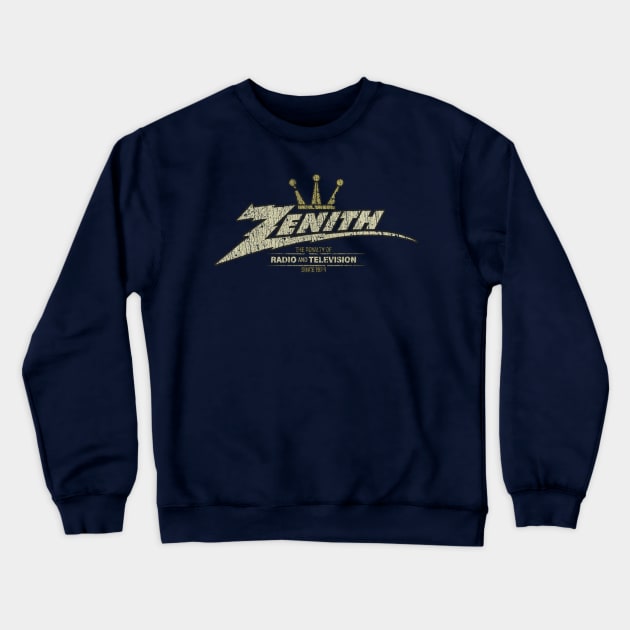 Zenith Royalty of Radio and Television 1923 Crewneck Sweatshirt by JCD666